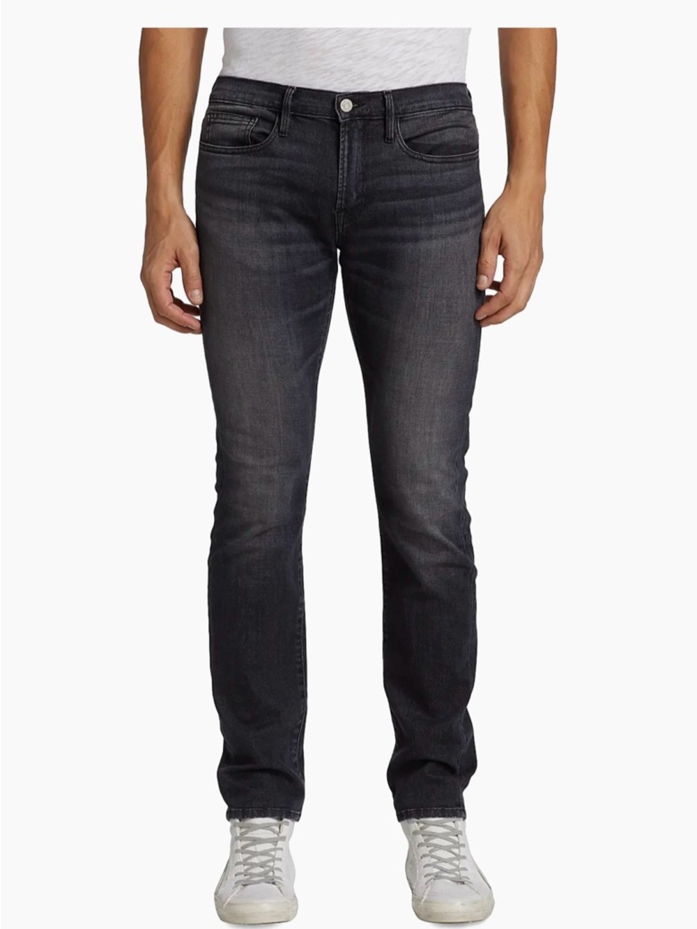 FRAME Washed Black Oak L’Homme Slim Jeans Mens Size 31